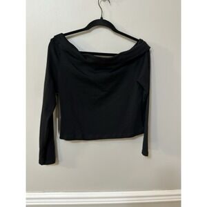Urban‎ Rebel Women's Off The Shoulder Black Long Sleeve Top Size XL